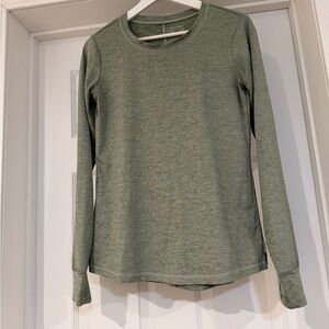Eddie Bauer Heather Green Long Sleeve Shirt